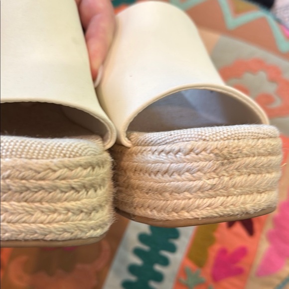 Altar'd State Cream Espadrille Platform Shoes size 9 - Picture 5 of 9